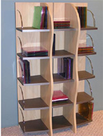 4D Concepts Wave Multimedia Storage Unit Maple