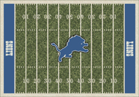 Detroit Lions NFL Football Field Rug