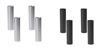 Sanus 5" Reduced Height Pillars-Black or Silver