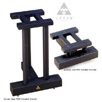 Lovan Jazz 600/1800 Matte Black Speaker Stands: 6" or 18"
