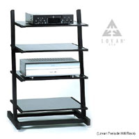 Lovan Prelude 4-Tier HiFi Rack Matte Black