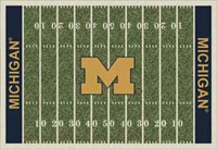 Michigan Wolverines College Football Field Rug