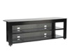 Sanus 65" Wide Lowboy 3 Shelf Black Finish