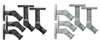 Sanus Tilt & Swivel Wall Mount for Satellite Speakers - 5-Pack Black or Silver Finish  