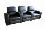 SHOWTIME 3 SEAT THEATER SECTIONAL - BLACK