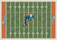 Miami Dolphins NFL Football Field Rug