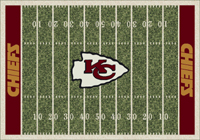 Kansas City Chiefs NFL Football Field Rug