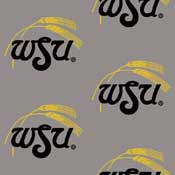 Wichita State Shockers College Team Logo Rug (repeated logo)